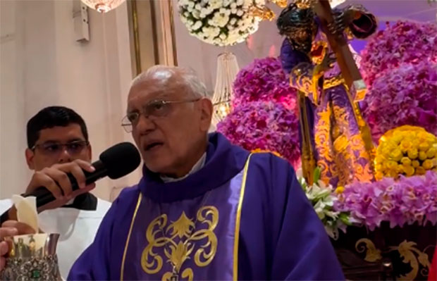 Cardenal Porras pide al Nazareno de San Pablo por la paz de Venezuela