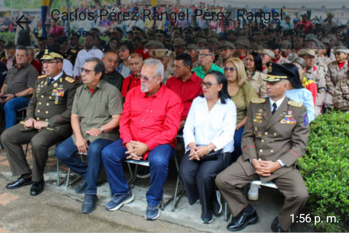 Adán Chávez en los 17 añosde ese componente militar:_