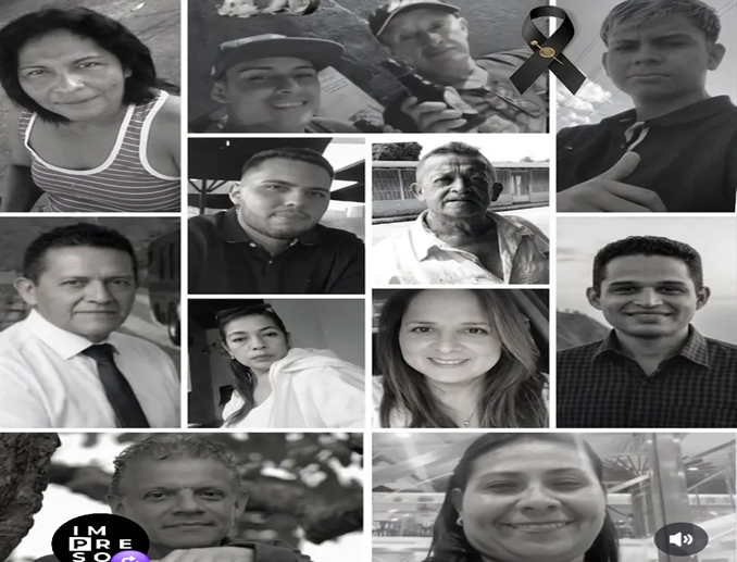 La tragedia en el precipicio:Las doce almas quepartieron juntas al viaje eterno