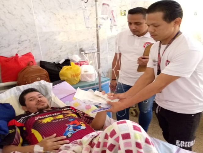 Mantienen visitas a Unidades del Razetti Dirigencia del Sitrasss Barinas entrega insumos médicos en apoyo a pacientes y familiares de trabajadores afiliados