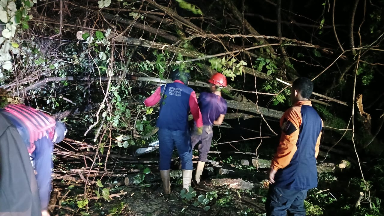 En el Plan de lluviasFuncionarios de Protección Civil Sucre y Brigadade la Esperanza realizaron despeje de vías y limpieza