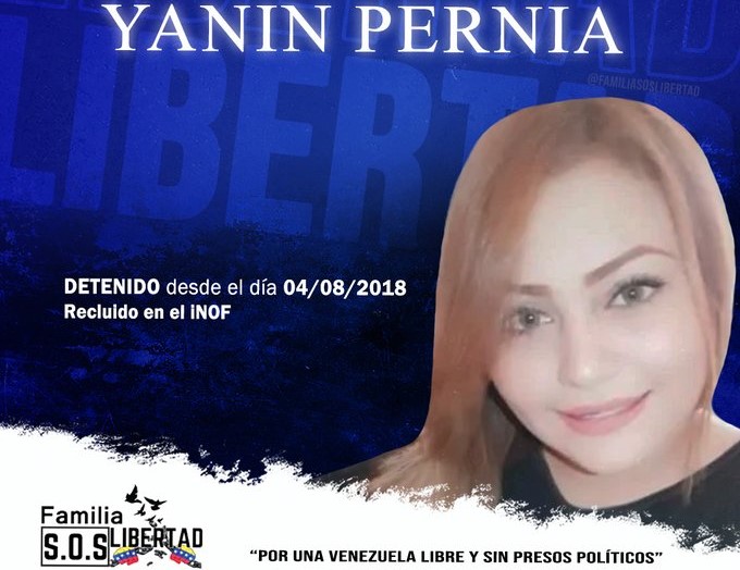 Familiar denuncia que presa políticafue abusada por 30 custodios en la Dgcim