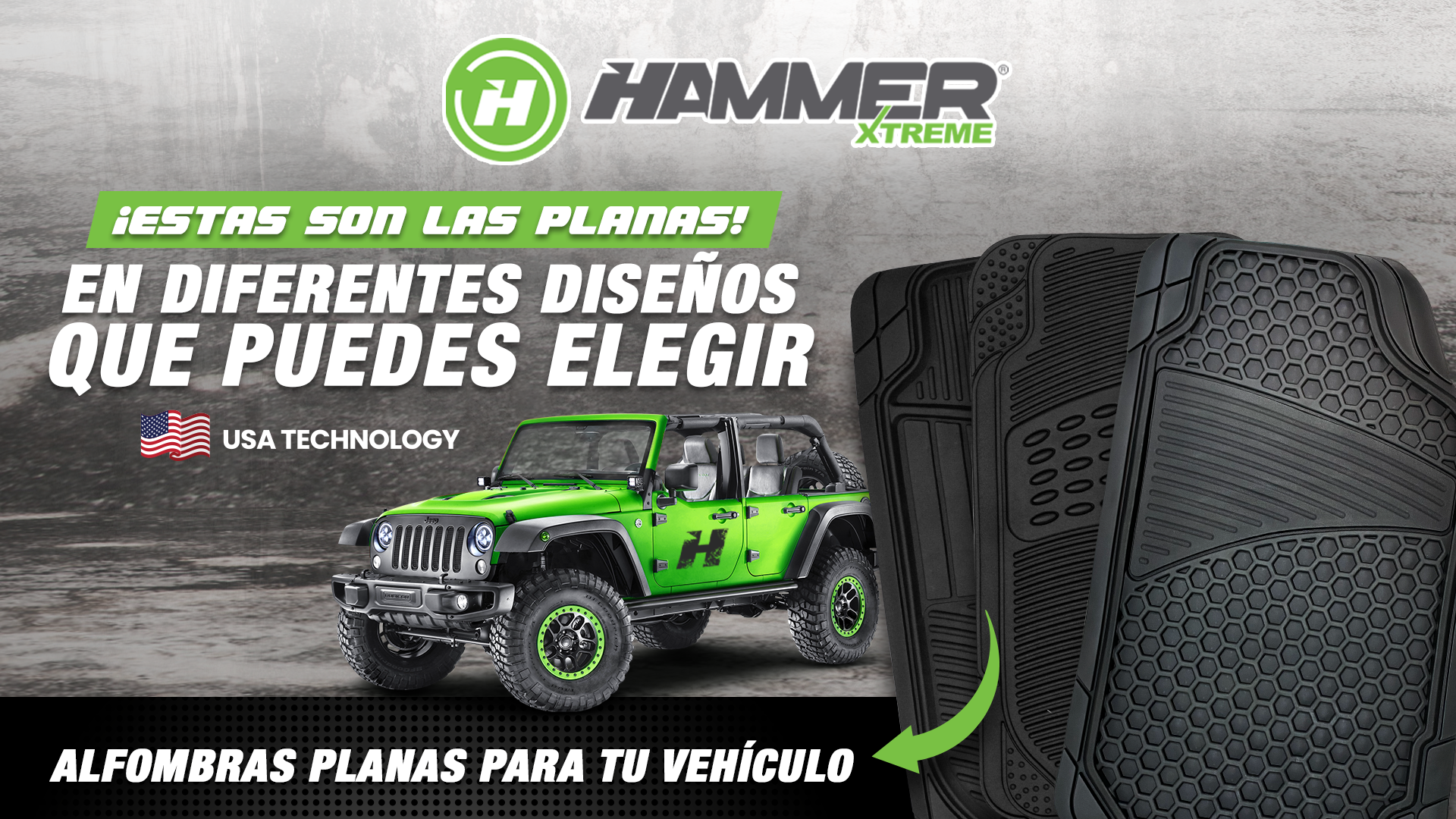 Renovación y confort: Austin Piñate presenta la línea de alfombras planas universales de Hammer Automotriz