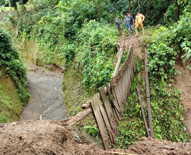 En el municipio BolívarFamilias del sector El Platanal incomunicadospor colapso de puente
