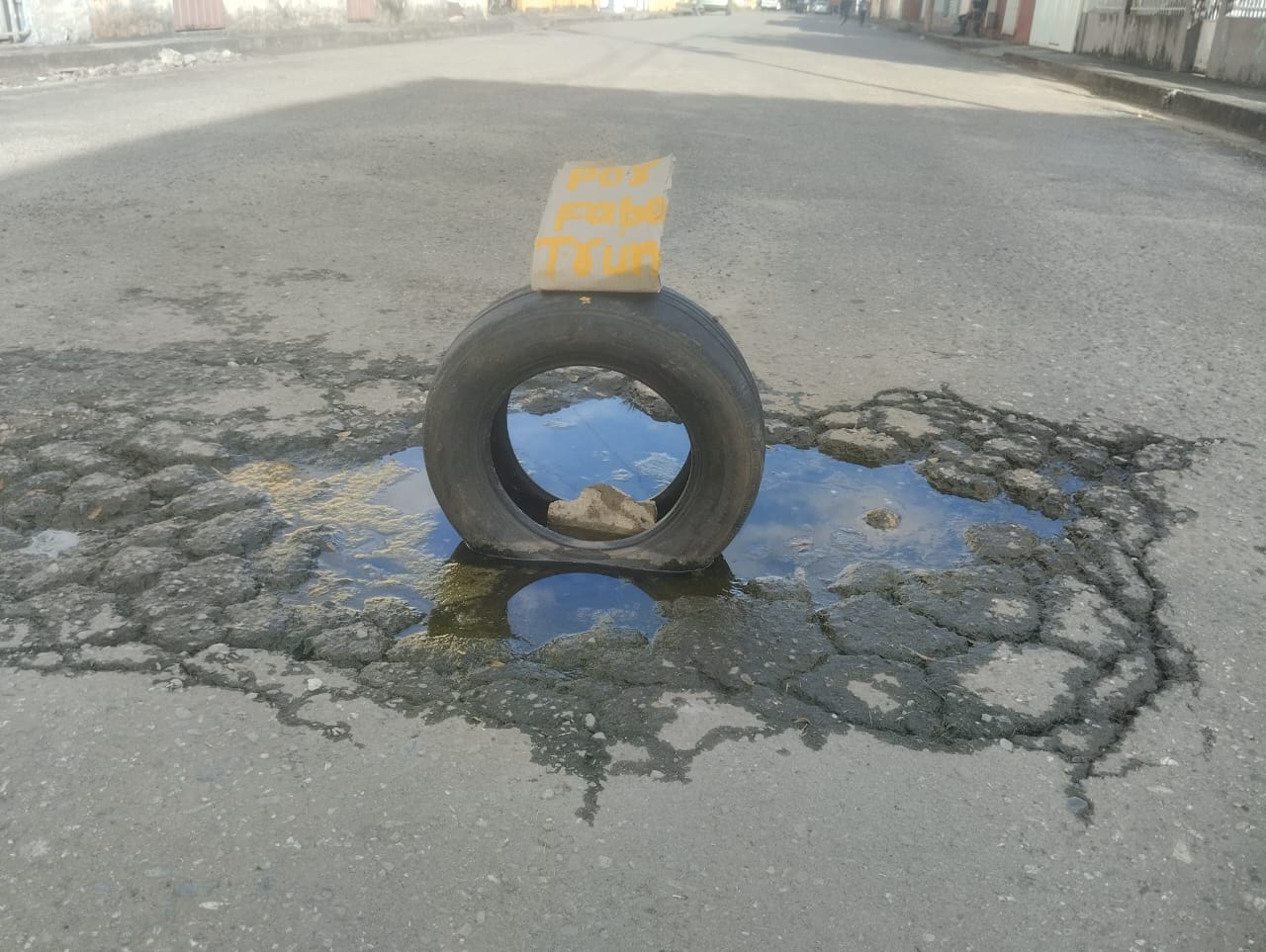 En Caja de Agua claman por elarreglo de las calles por deterioro