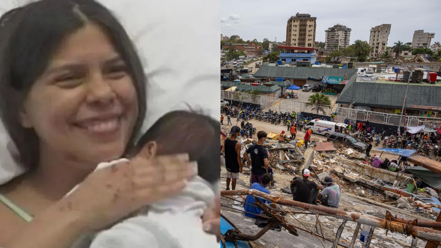Habló la madre rescatada de entre los escombrosde un edificio junto a su bebé tras los terremotos