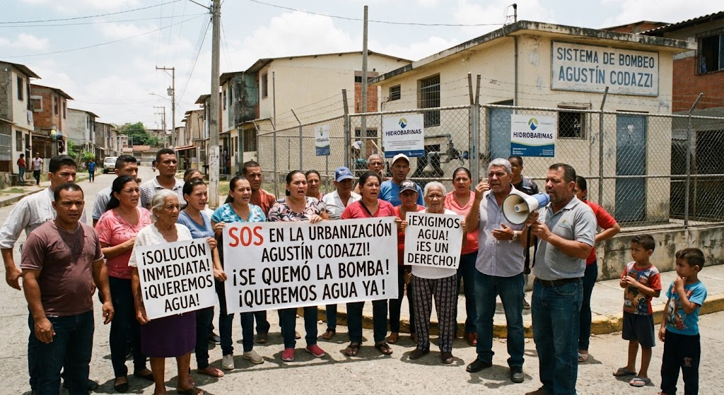De la Urbanizacion Agustín CodazziComunidad exige reparación de bomba de aguay respuesta inmediata de autoridades regionales